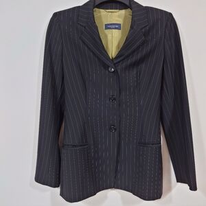 Piazza Sempione Italian Pinstripe Blazer | Virgin Wool | Made in Italy